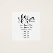 Gelukkig Nieuwjaar! GNOME-serie Vierkante Visitekaartjes (Achterkant)