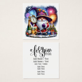 Gelukkig Nieuwjaar! GNOME-serie Vierkante Visitekaartjes