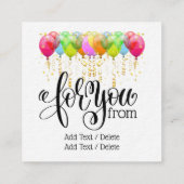 Gelukkig Nieuwjaar Gnome Series Informatiekaartje (Achterkant)