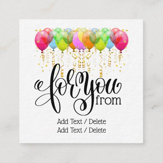 Gelukkig Nieuwjaar Gnome Series Informatiekaartje (Achterkant)