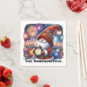 Gelukkig Nieuwjaar Gnome servetten (Insitu)