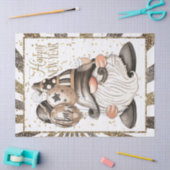 Gelukkig Nieuwjaar Gnome Tissuepapier (Craft)