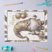 Gelukkig Nieuwjaar Gnome Tissuepapier (Craft)