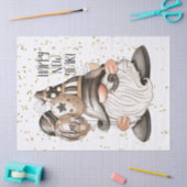 Gelukkig Nieuwjaar Gnome Tissuepapier (Craft)