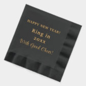 Gelukkig nieuwjaar goed juichjaar folie servetten (Links)