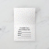 Gelukkig nieuwjaar - Gold Text op zwarte Confetti (Binnen)