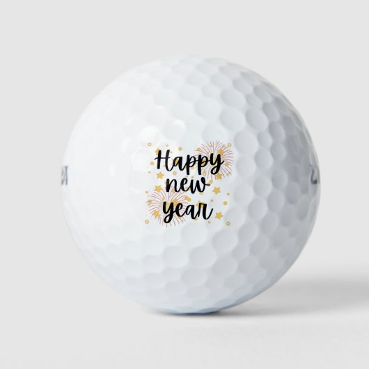 Gelukkig nieuwjaar golfballen (Voorkant)