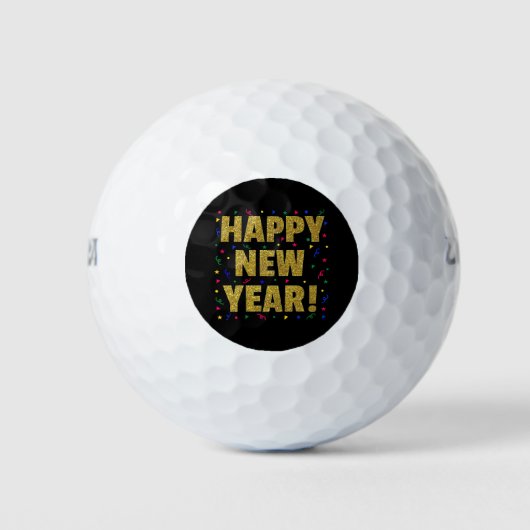 Gelukkig Nieuwjaar Golfballen (Voorkant)