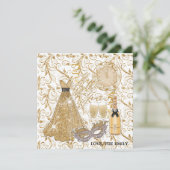 Gelukkig Nieuwjaar Goud  Feestdagenkaart (Staand voorkant)