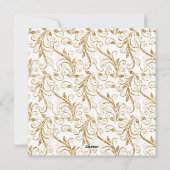 Gelukkig Nieuwjaar Goud  Feestdagenkaart (Achterkant)