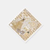 Gelukkig Nieuwjaar Goud Servet (Hoek)