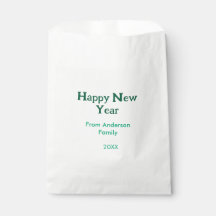 Gelukkig nieuwjaar groen voeg familienaam toe jaar