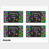 Gelukkig Nieuwjaar Groeten Rechthoek Sticker (Vel)