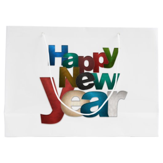 Gelukkig Nieuwjaar Groot Cadeauzakje (Achterkant)
