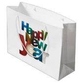 Gelukkig Nieuwjaar Groot Cadeauzakje (Achterkant Gekanteld)