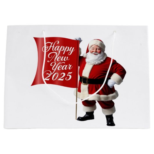 Gelukkig nieuwjaar groot cadeauzakje (Voorkant)