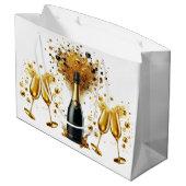 Gelukkig nieuwjaar groot cadeauzakje (Achterkant Gekanteld)