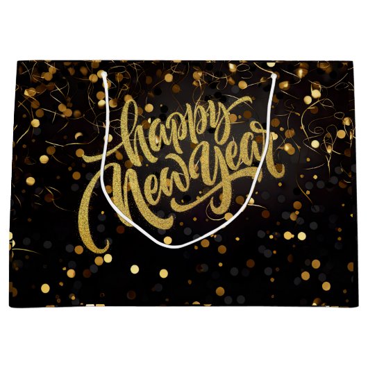 Gelukkig nieuwjaar groot cadeauzakje (Voorkant)
