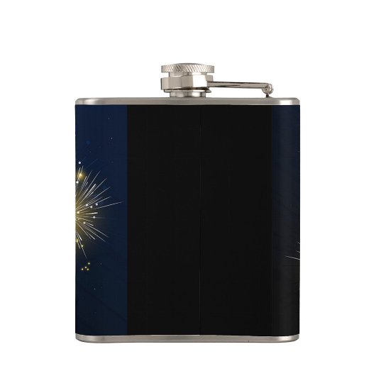 Gelukkig nieuwjaar heupfles