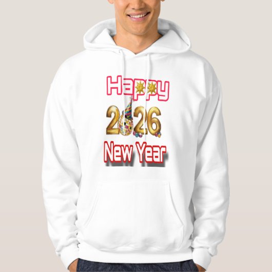Gelukkig nieuwjaar hoodie (Voorkant)