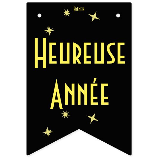 Gelukkig nieuwjaar in 16 talen | Internationaal Vlaggetjes (Derde vlag)