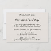 Gelukkig nieuwjaar in boomstammen, eikels en bloem kaart (Achterkant)