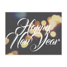 Gelukkig nieuwjaar in felle verlichting