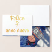 Gelukkig nieuwjaar - in het Italiaans Folie Kaarten (Display)