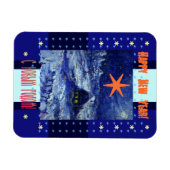 Gelukkig Nieuwjaar in het Russisch en Engels Magneet (Horizontaal)