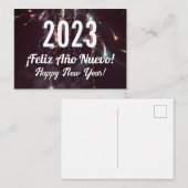 Gelukkig Nieuwjaar in het Spaans  Notitiekaartje (Voorkant / Achterkant)