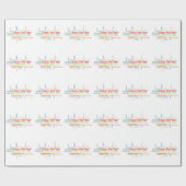 Gelukkig Nieuwjaar in verschillende talen Cadeaupapier (Vlak)