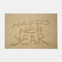 Gelukkig nieuwjaar in zand