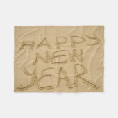 Gelukkig nieuwjaar in zand fleece deken (Voorkant (Horizontaal))