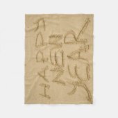 Gelukkig nieuwjaar in zand fleece deken (Voorkant)