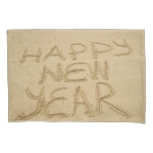 Gelukkig nieuwjaar in zand kussensloop (Voorkant)