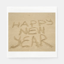 Gelukkig nieuwjaar in zand