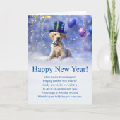 Gelukkig Nieuwjaar Inspirerend gedicht met Schatti Kaart (Voorkant)