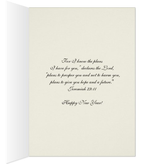 Gelukkig Nieuwjaar Jezus Religieuze Rosary Scripti (Binnen (Rechts))