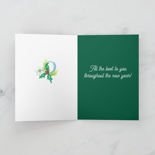 Gelukkig nieuwjaar juicht Martini cocktailglas Kaart (Binnen)