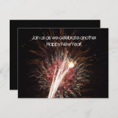 Gelukkig nieuwjaar kaart (Voorkant / Achterkant)