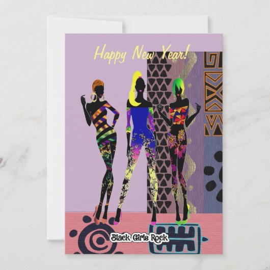 Gelukkig nieuwjaar kaart (Voorkant)