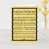 Gelukkig Nieuwjaar Kaart (Gele Bloem)