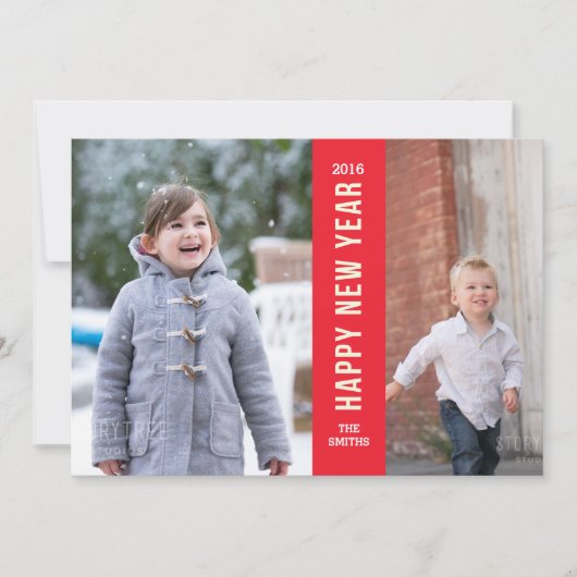 Gelukkig nieuwjaar kaart (Voorkant)