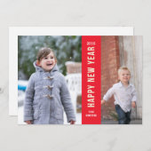 Gelukkig nieuwjaar kaart (Voorkant / Achterkant)