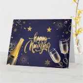 Gelukkig nieuwjaar kaart (Gele Bloem)