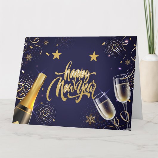 Gelukkig nieuwjaar kaart (Voorkant)