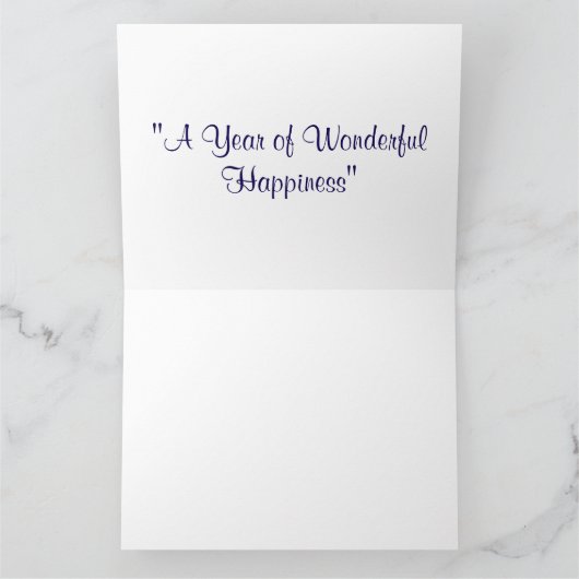 Gelukkig nieuwjaar kaart (Binnen)