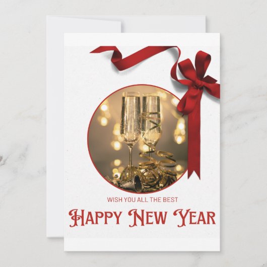 Gelukkig nieuwjaar kaart (Voorkant)