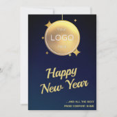 Gelukkig Nieuwjaar Kaart Logo Corporate Holiday 20 (Voorkant)