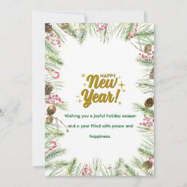 Gelukkig Nieuwjaar Kaart | Modern Minimaal Design